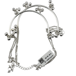 Royal Kada Bell Silver Anklet – 99.9% Pure Silver – Adjustable – 24.13 g
