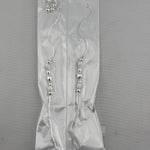 Beaded Twist Silver Anklet – 99.9% Pure Silver – Adjustable – 21.80 g