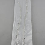 Beaded Line Silver Anklet – 925 Sterling Silver – Minimal Ghungroo Style – Adjustable – 30g