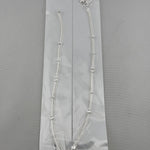 Heart Bead Double Chain Anklet – 925 Sterling Silver – Adjustable – 23g