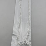 Floral Border Anklet – 925 Sterling Silver – Elegant Chain Design – 33g