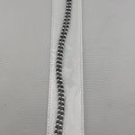 Dual Line Black Beaded Nazariya Anklet in 925 Sterling Silver