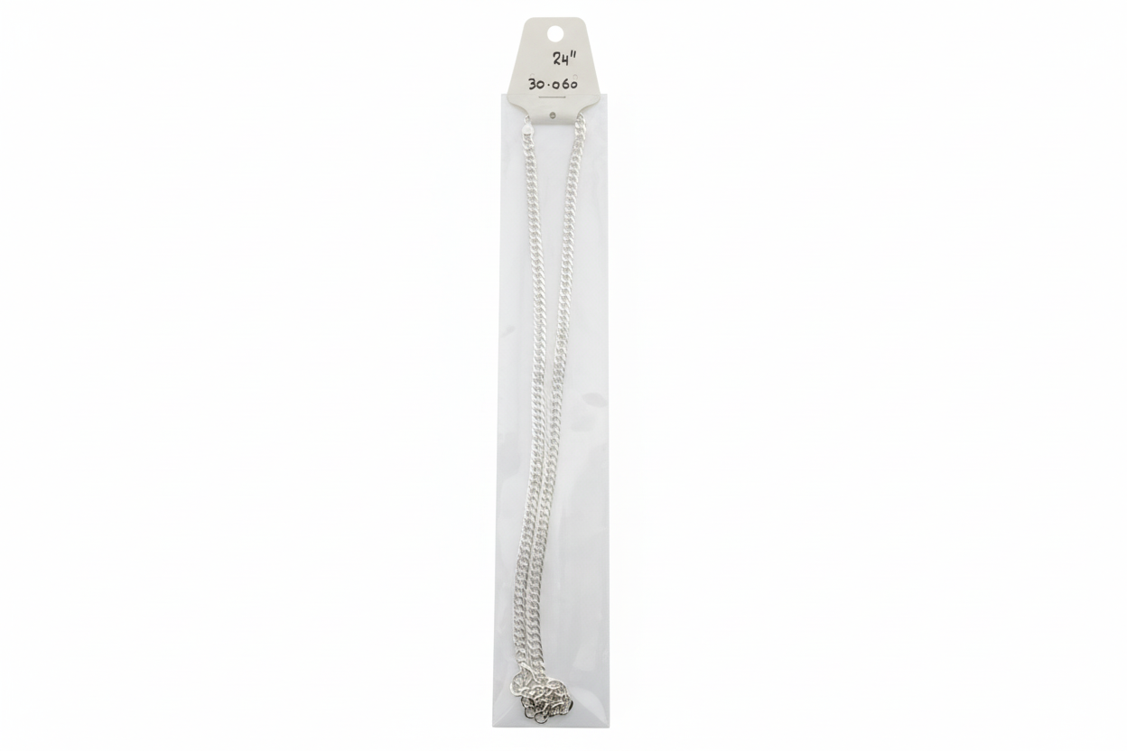 Heavy Cuban Link Silver Chain in 925 Sterling Silver