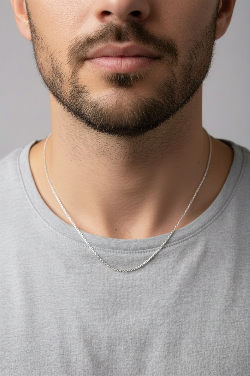 Heavy Cuban Link Silver Chain in 925 Sterling Silver