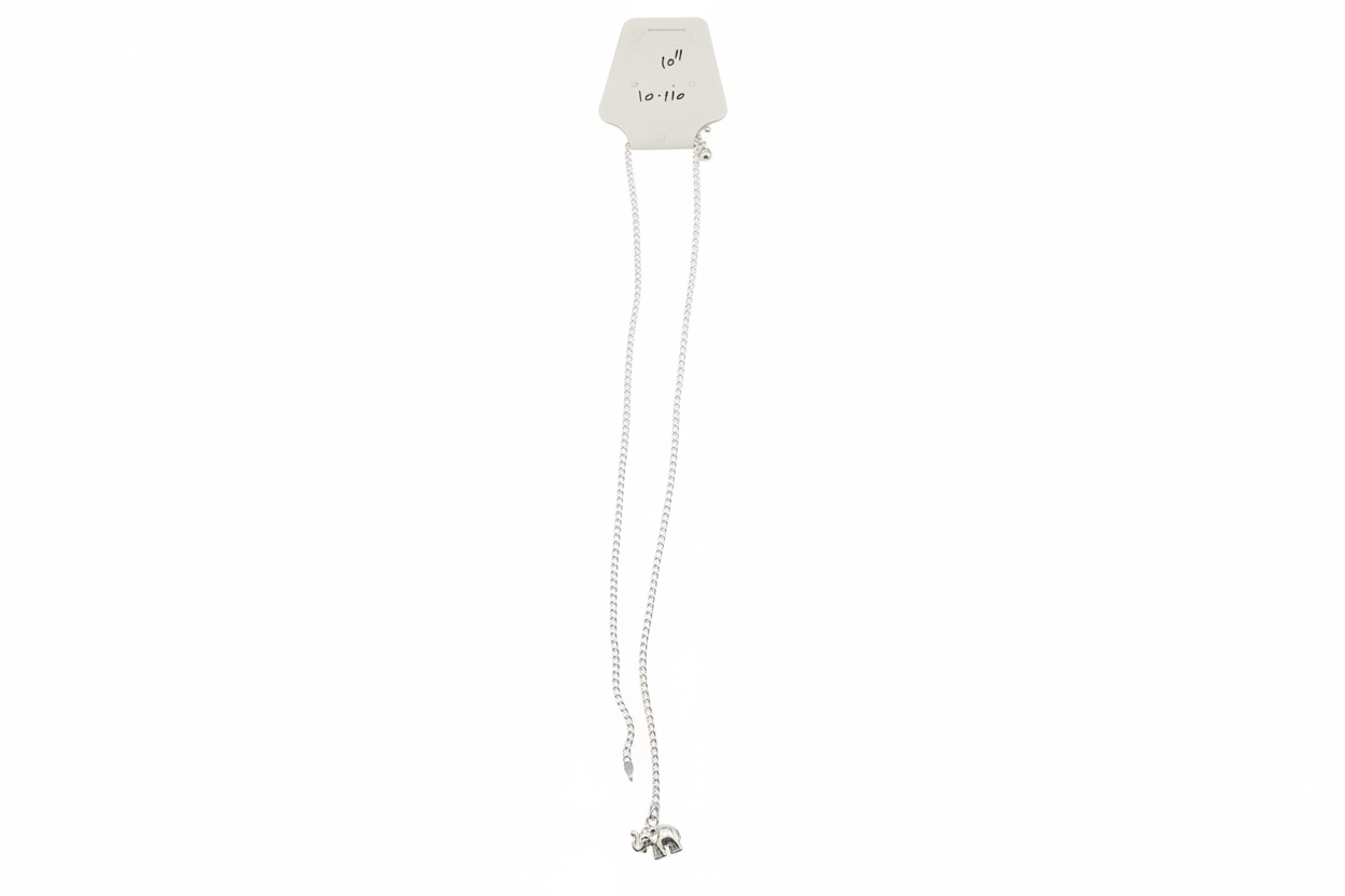 Charm Drop Silver Chain in 925 Sterling Silver