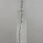 Dainty Disc Charm Anklet – 925 Sterling Silver – Adjustable Italian Design