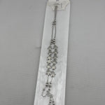 Floral Drop Anklet – 925 Sterling Silver – Heavy Statement Design – 16g