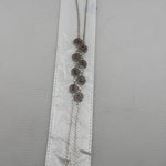 Oxidised Pink Stone Anklet – 925 Sterling Silver – Vintage Floral Link Design – 20g