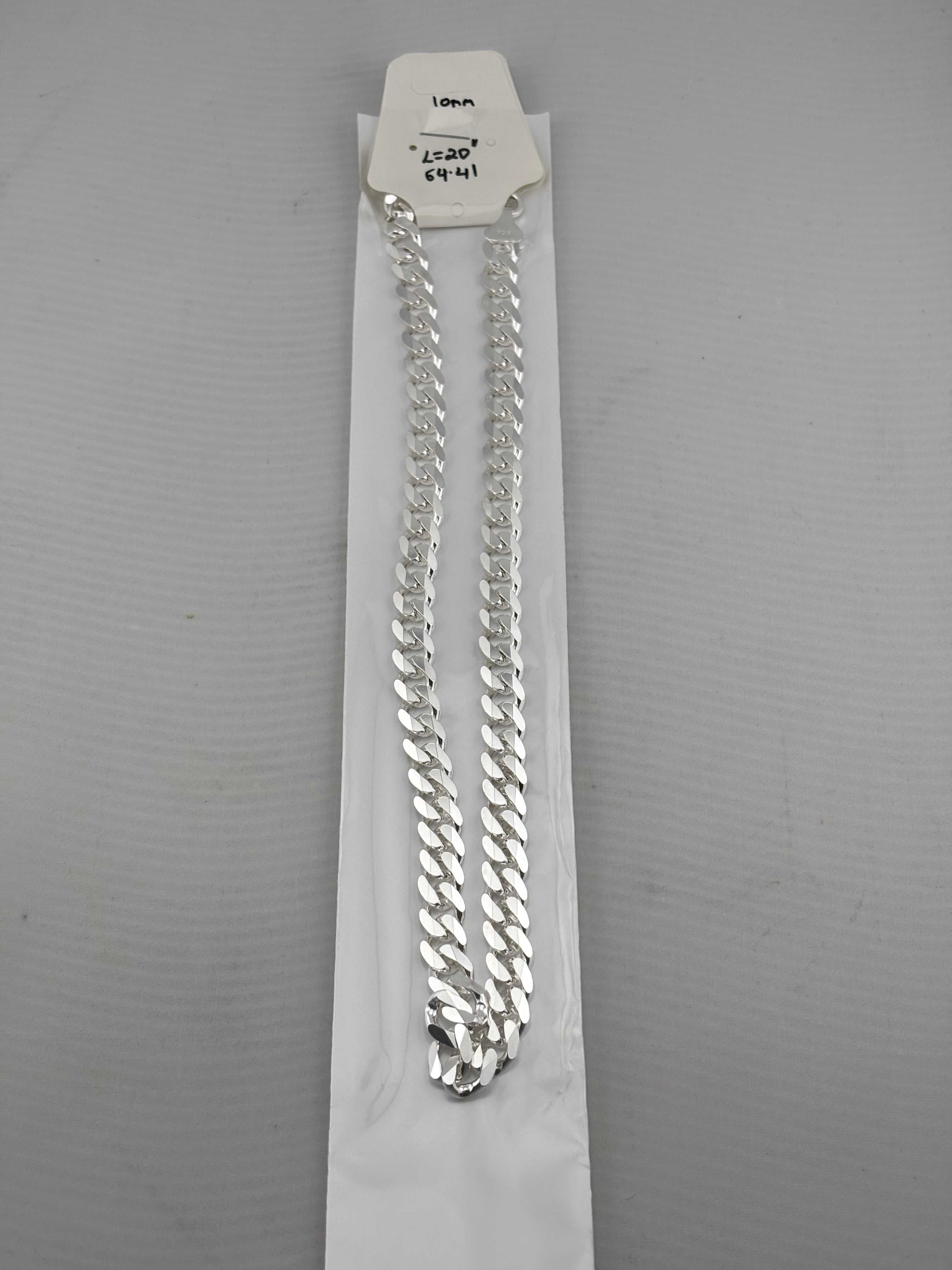 Heavy Curb Link Silver Chain in 925 Sterling Silver | Thick Chain Necklace