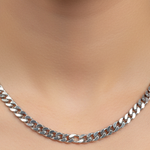 Heavy Curb Link Silver Chain in 925 Sterling Silver | Thick Chain Necklace