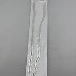 Japanese Curb Silver Chain in 925 Sterling Silver | Sleek Flat Link Chain Necklace