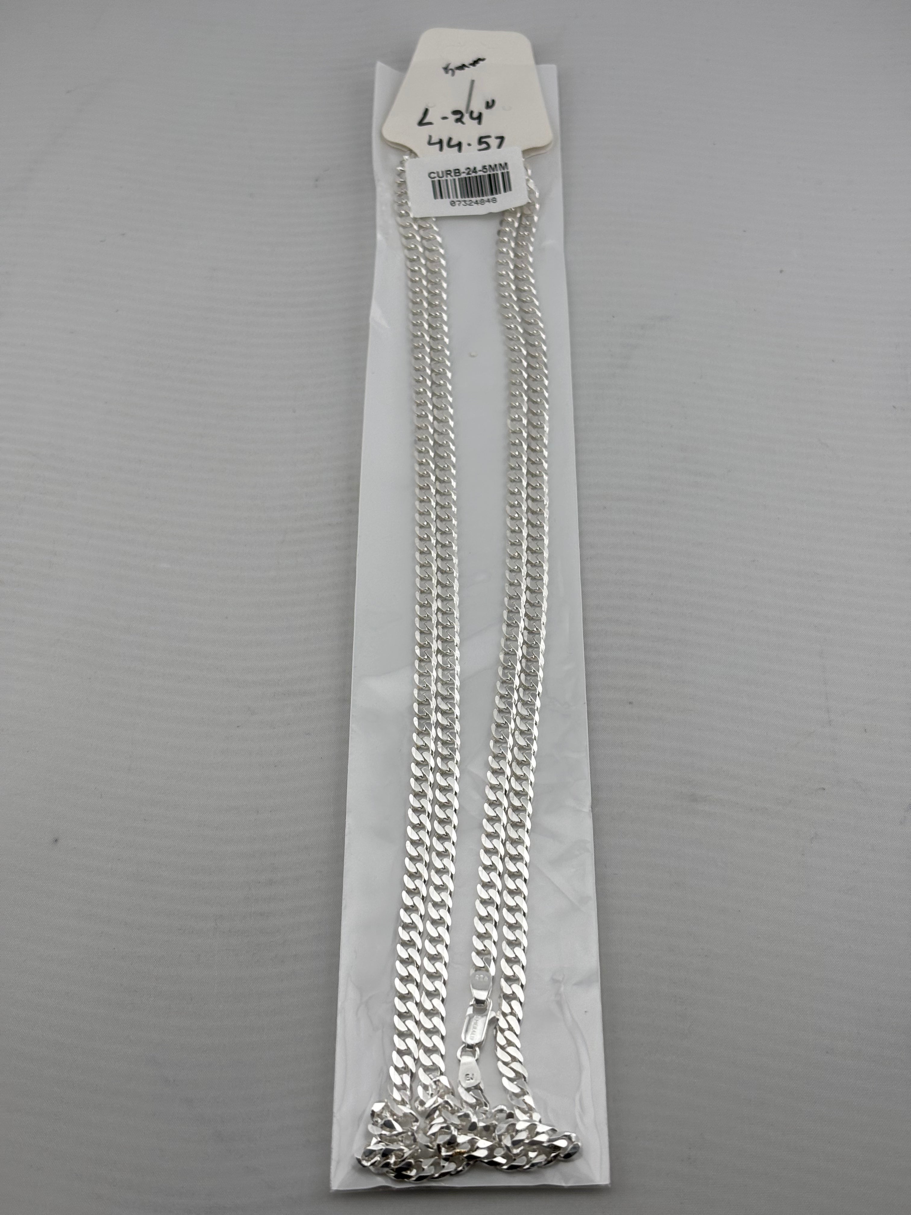 Heavy Curb Link Silver Chain in 925 Sterling Silver | Thick Chain Necklace
