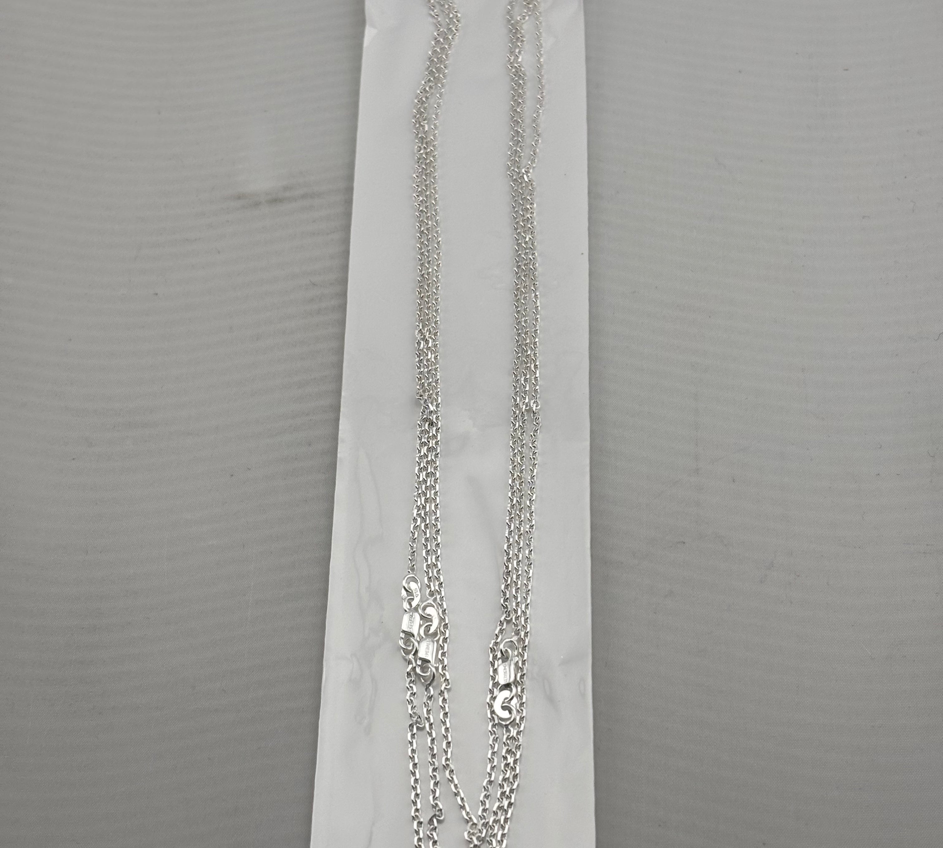 Fine Cable Silver Chain in 925 Sterling Silver