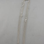 Fine Rope Twist Silver Chain 925