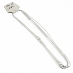 Fine Flat Curb Silver Chain 925