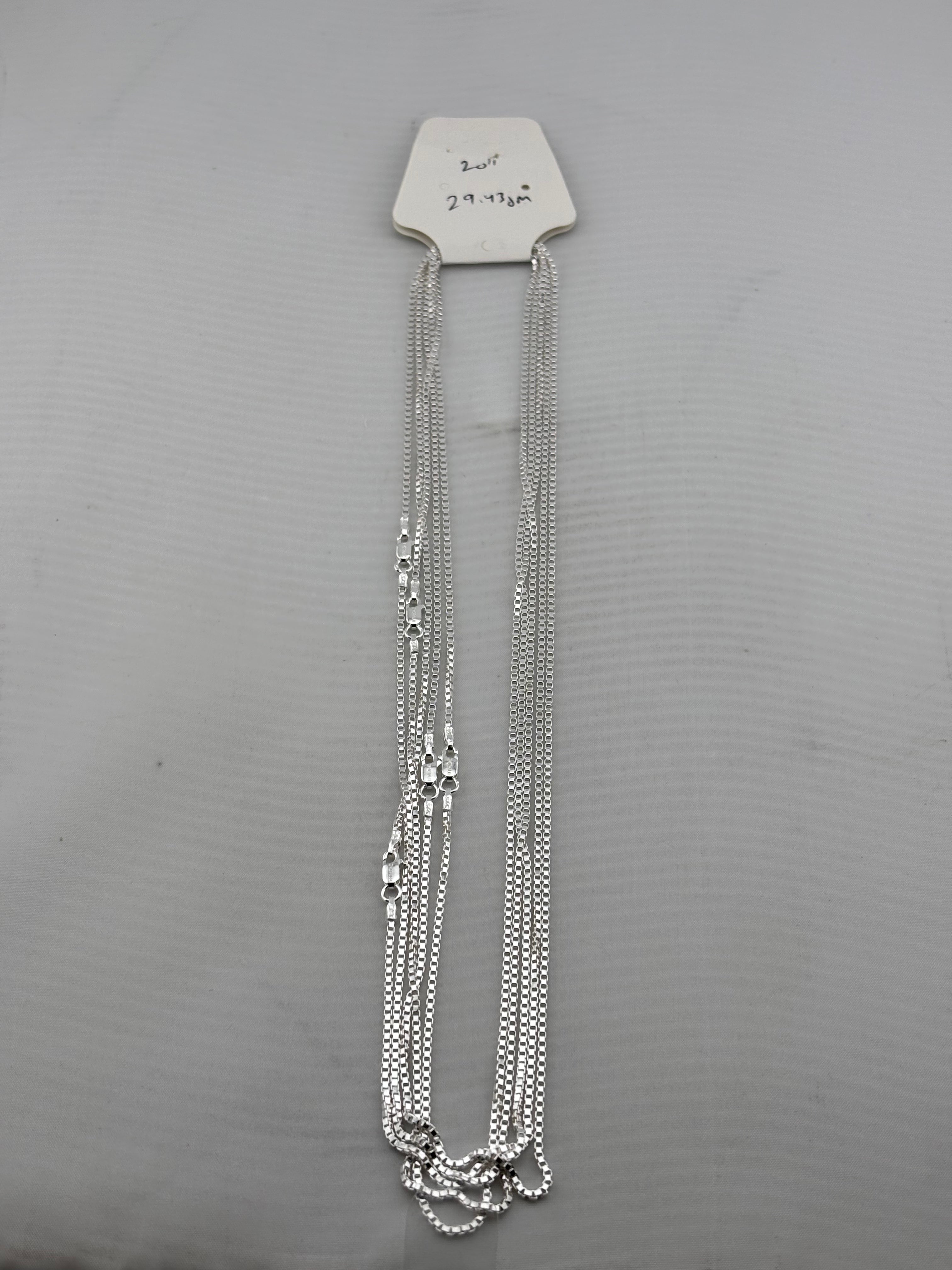 Slim Box Chain 925 Silver