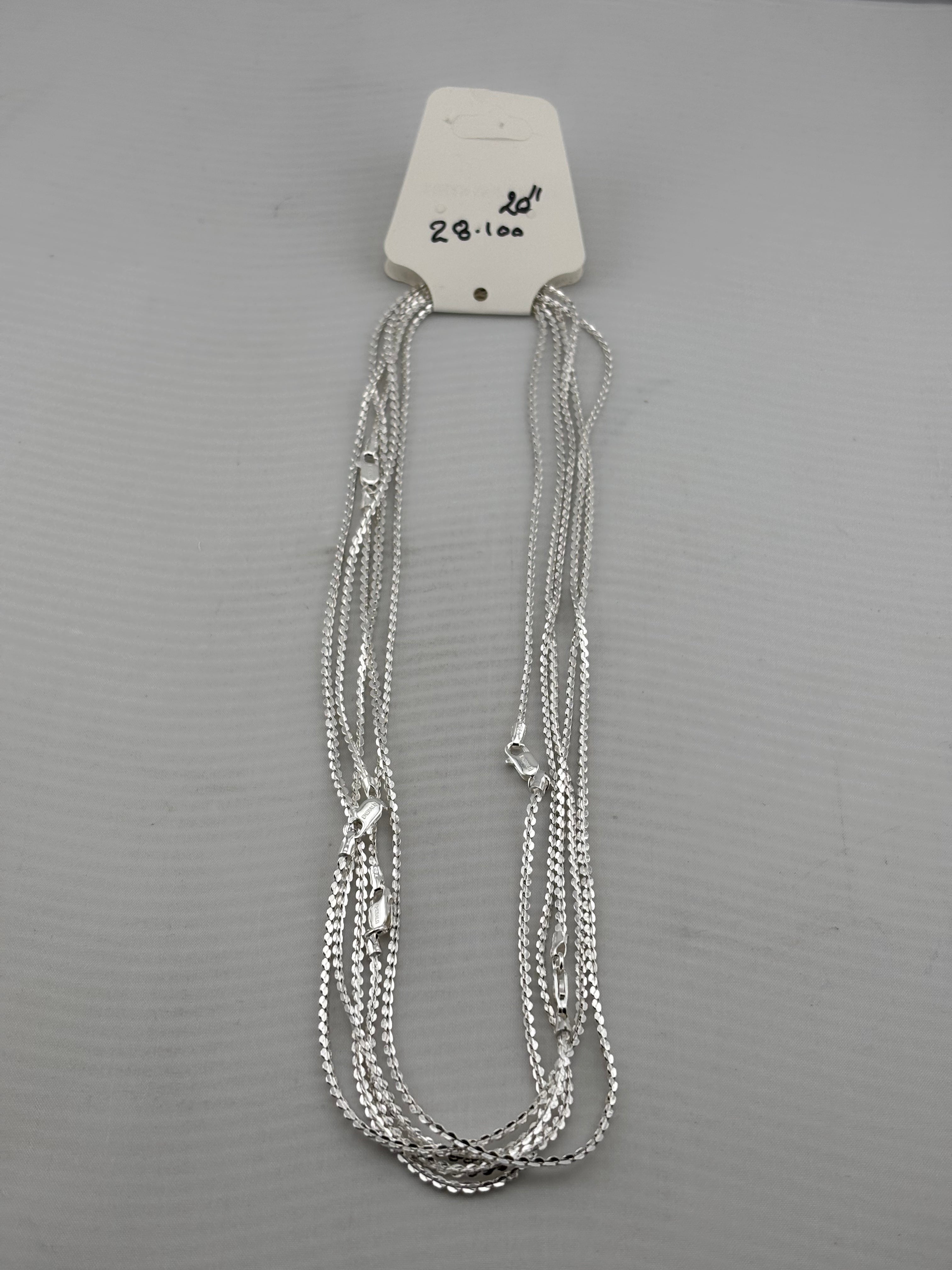 Diamond Cut Cable Chain 925 Silver