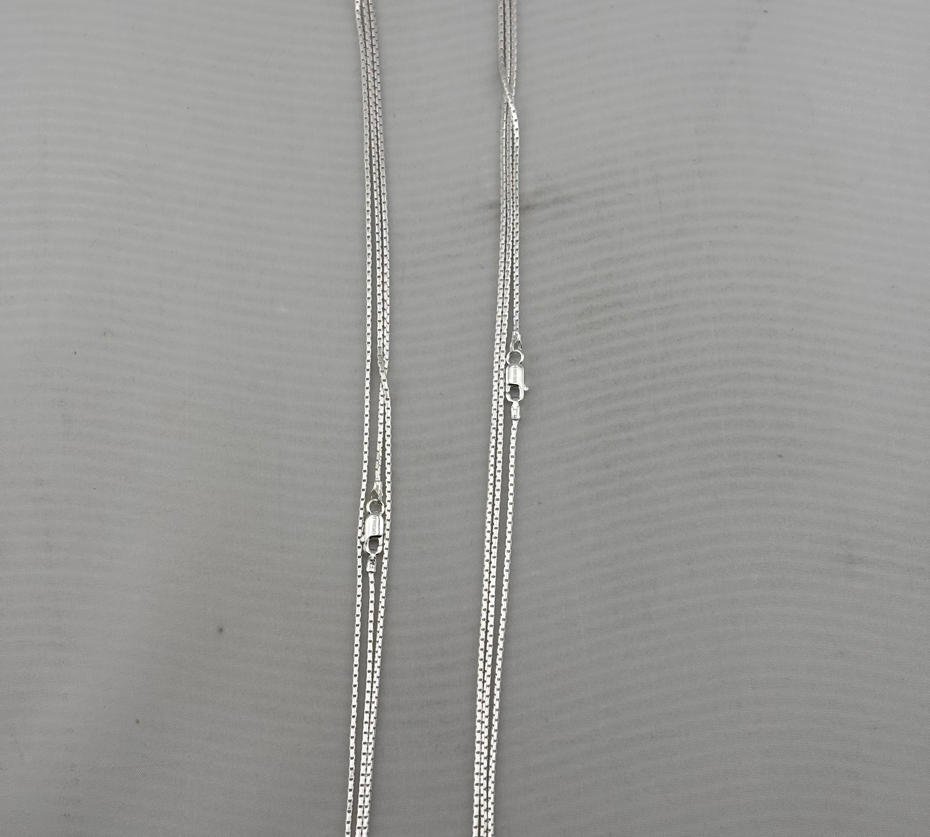 Micro Box Link Silver Chain 925