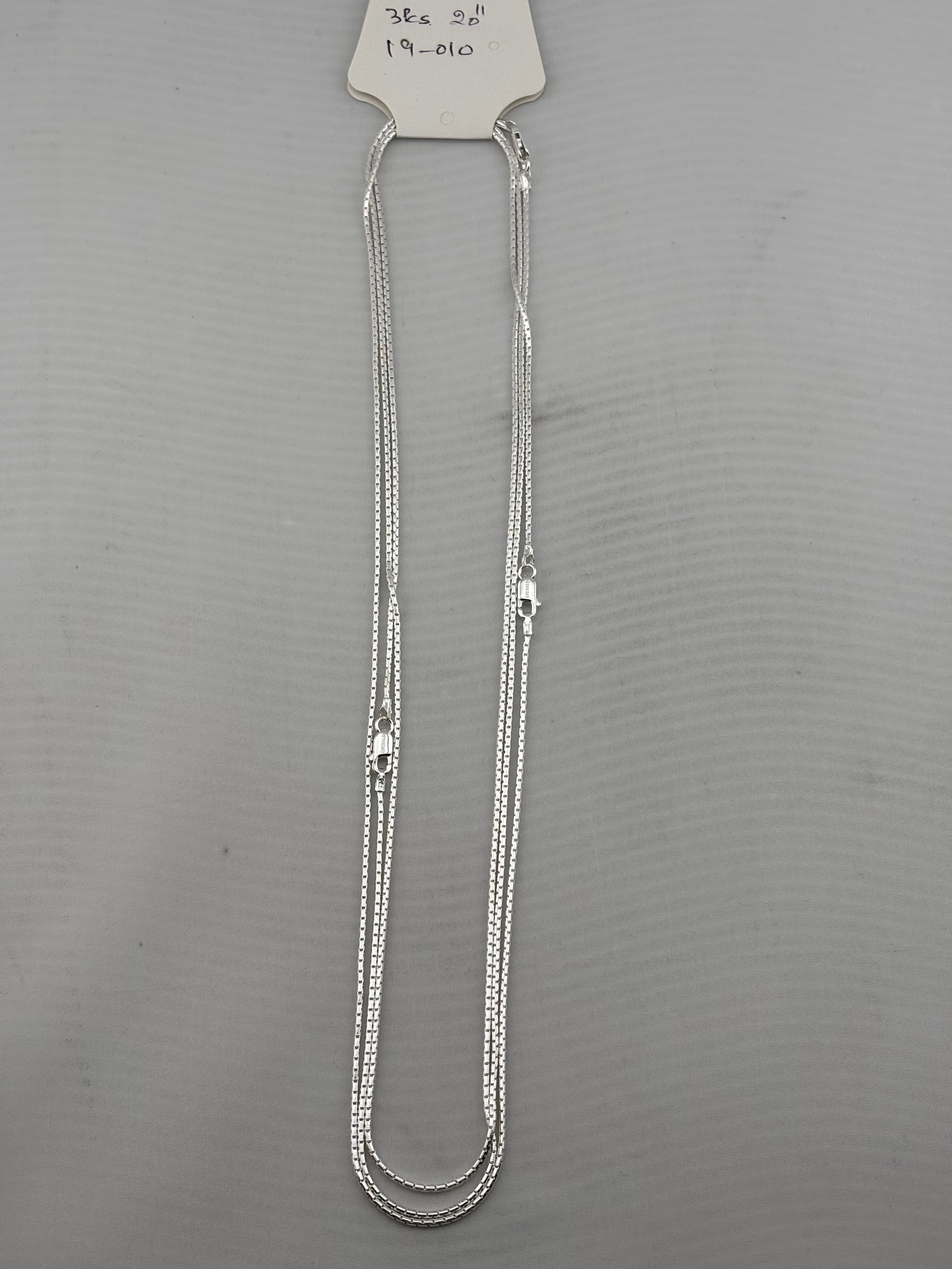 Micro Box Link Silver Chain 925