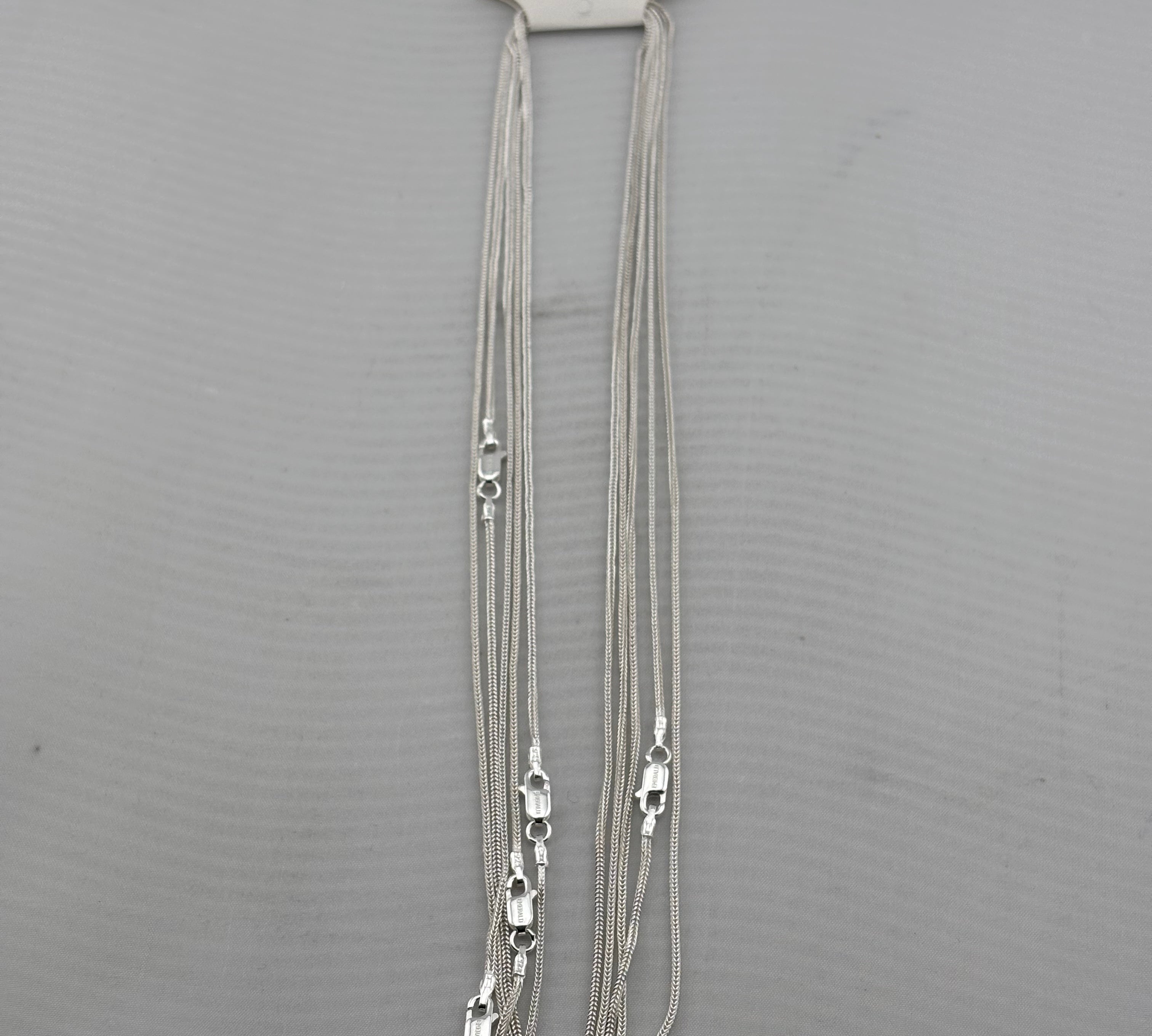 Sleek Round Snake Chain 925 Silver