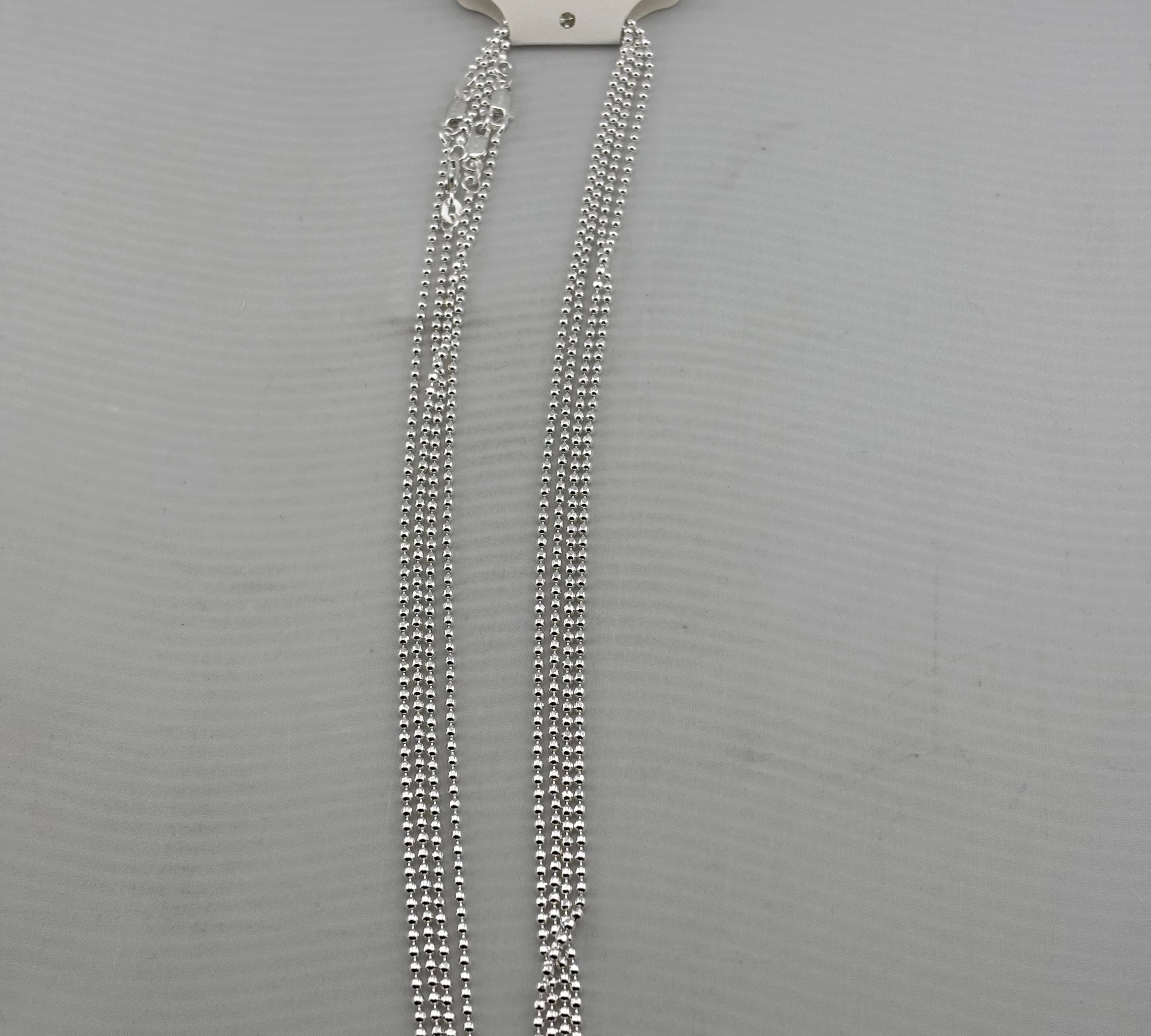 Round Bead Chain 925 Silver