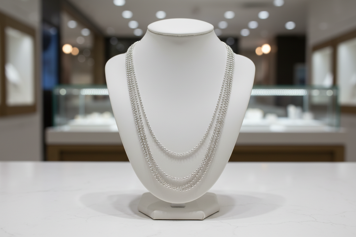 Round Bead Chain 925 Silver