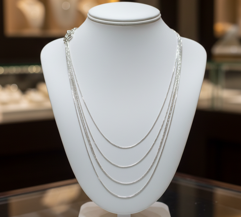 Shiny Cut Snake Chain 925 Sterling