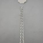 925 Sterling Silver Figaro Chain Bracelet – Slim Link | 8 Inches