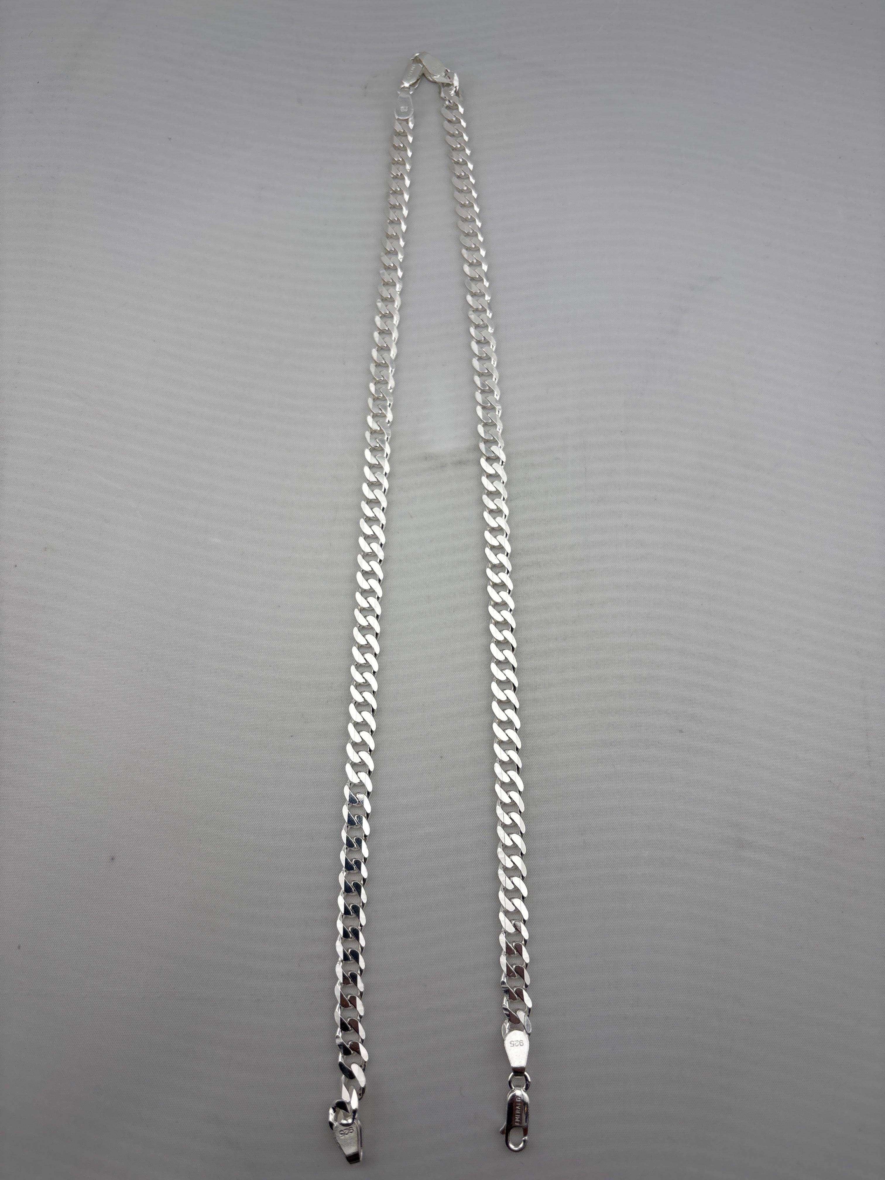 Curb Chain Silver Anklet 10 Inch – 925 Sterling Silver Heavy Chain Anklet