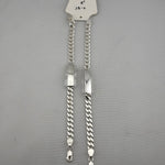 925 Sterling Silver Curb Chain ID Bracelet – Engravable Name Plate | Link | 8 Inches
