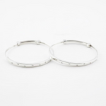 Kids Textured Silver Kada – 925 Sterling Silver Baby Kada Bracelet with Engraved Design (Pair)
