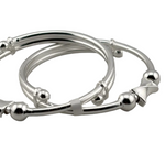 Kids Silver Kada with Diamond Spacers
