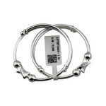Kids Silver Kada with Diamond Spacers