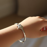 Kids Elephant Silver Kada – 925 Sterling Silver Baby Bracelet Open Kada Cute Animal Design