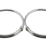 Kids Plain Silver Kada – 925 Sterling Silver Simple Open Bracelet Minimal Daily Wear (Pair)