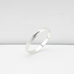 Diamond Cut Pattern Silver Kada – 925 Sterling Silver Bracelet Textured Engraved Designer Kada