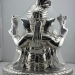 999 Pure Silver Lord Ganesha Idol with Turban Design – Ganpati Murti