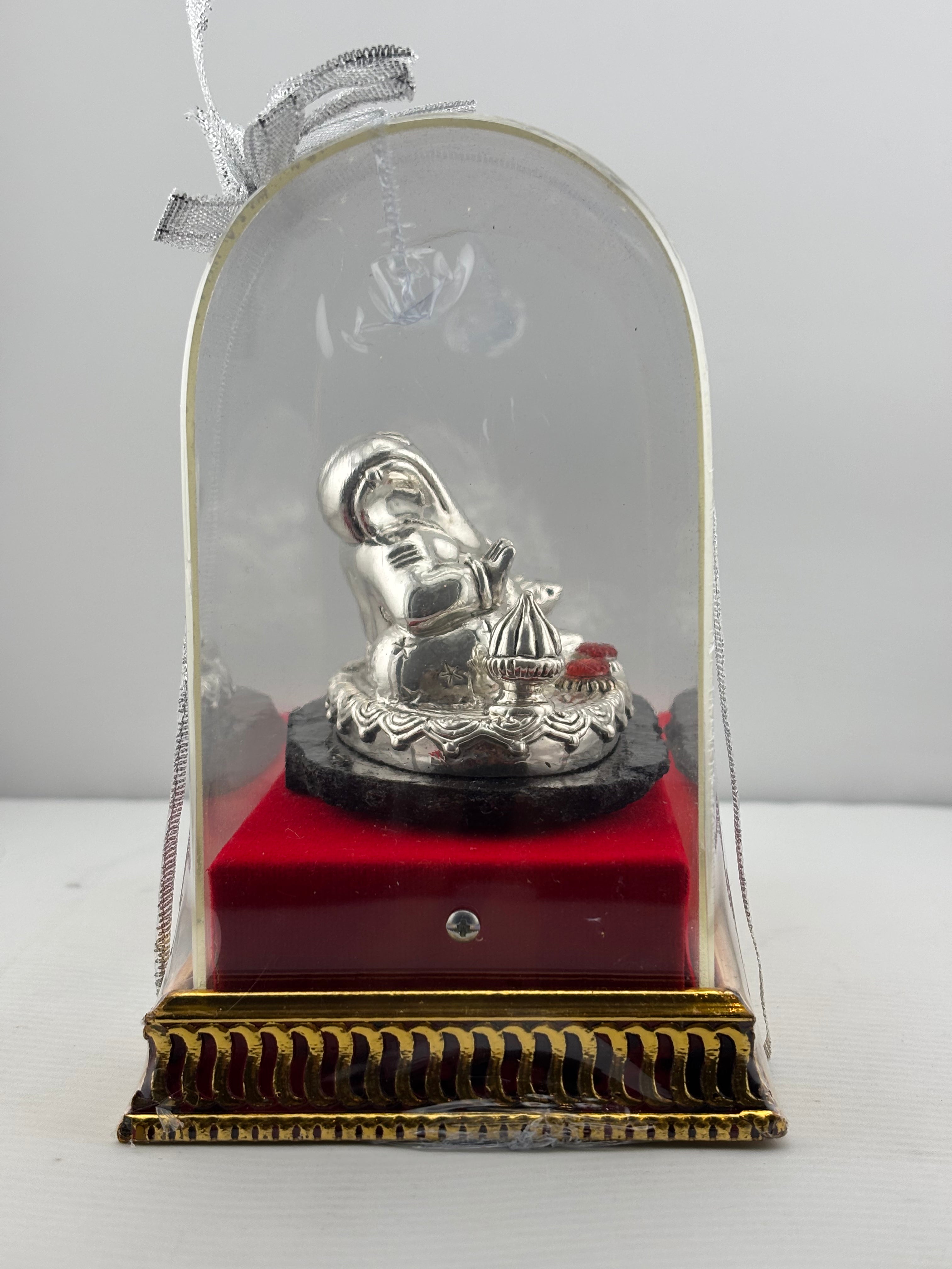 999 Pure Silver Reclining Lord Ganesha Idol 60g – Ganpati Murti