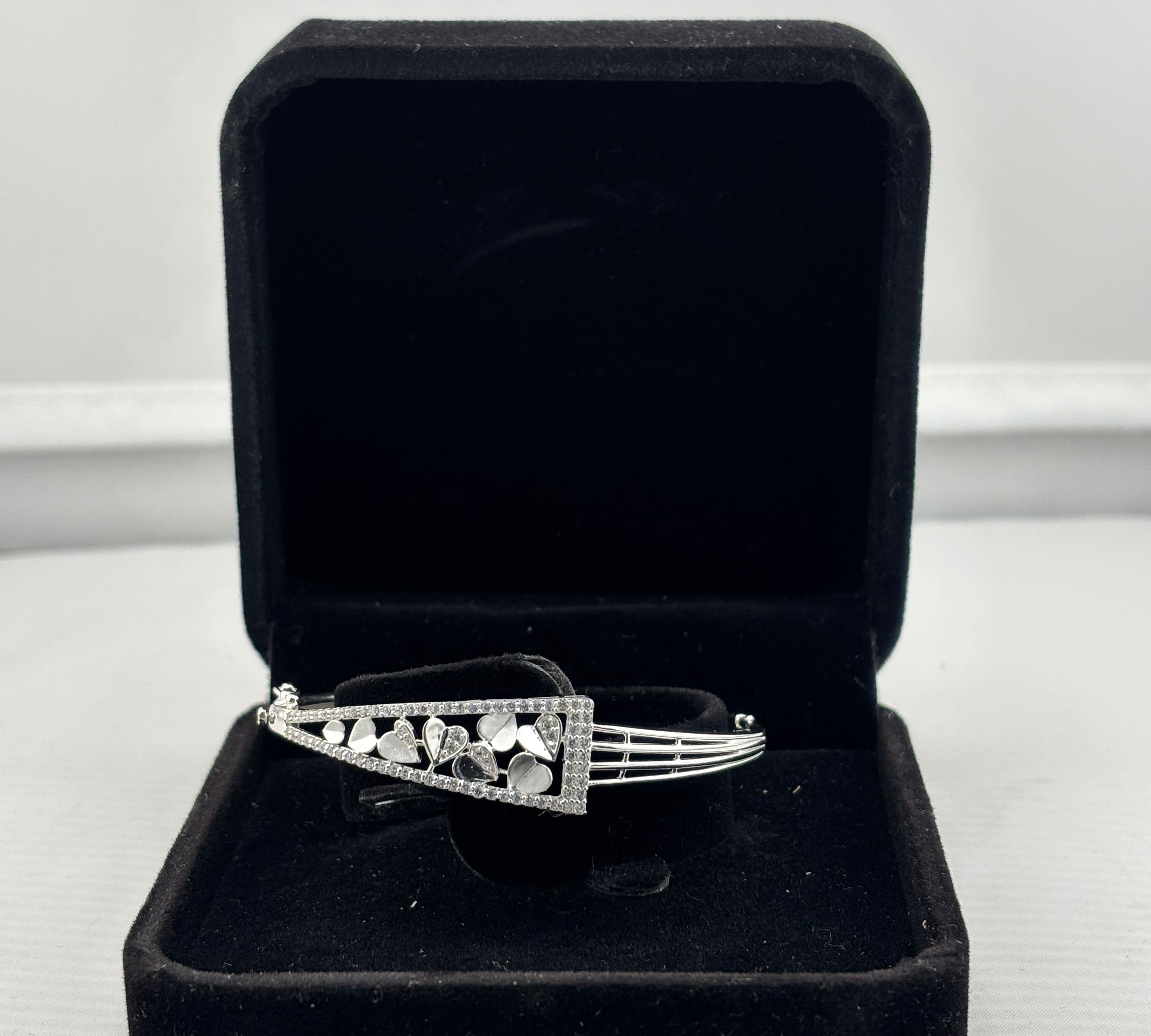 925 Sterling Silver Floral Cutwork Women’s Bracelet | 8g