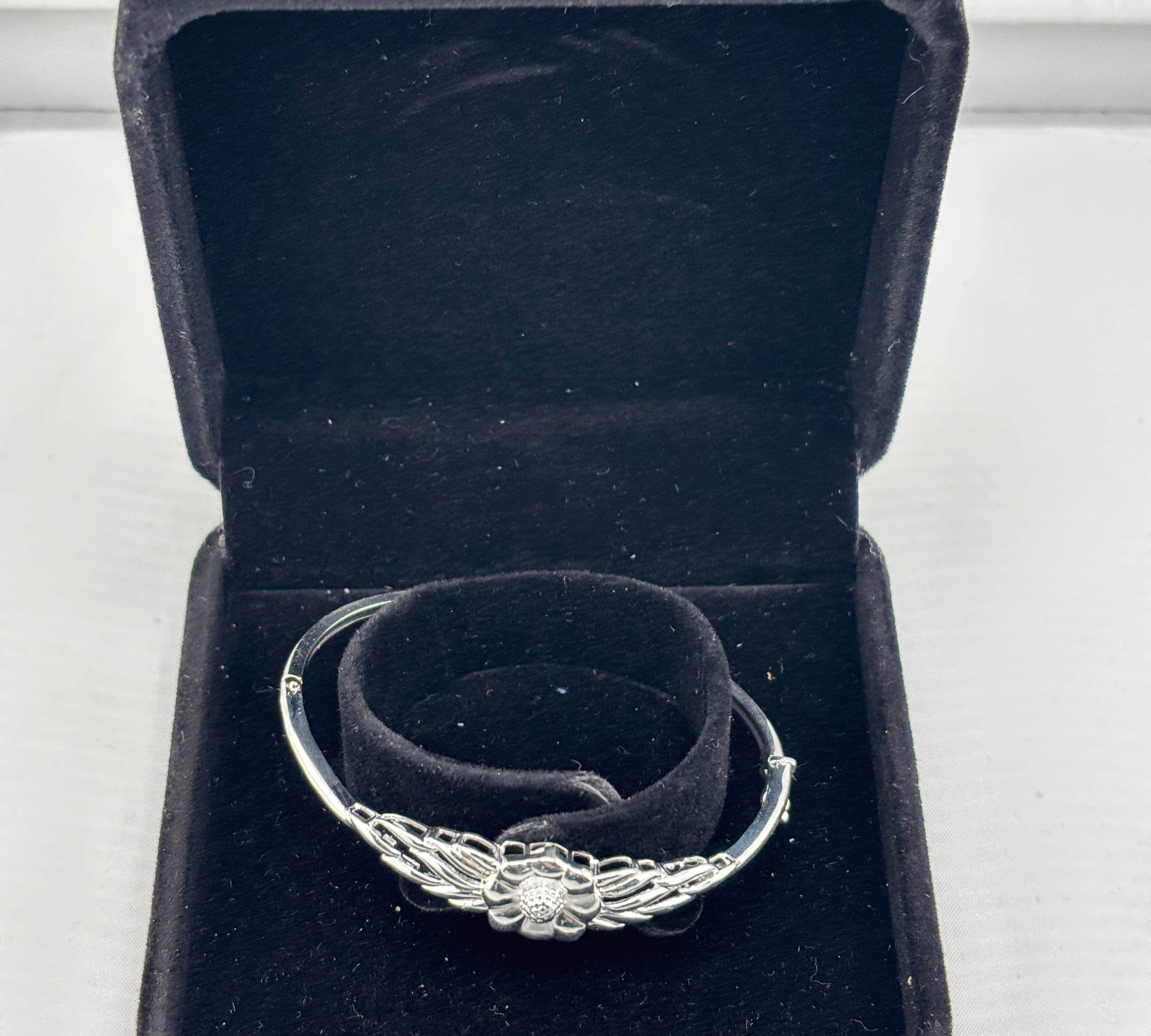925 Sterling Silver Floral Leaf Women’s Bracelet | 6g