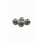 Ahoi Ashtmi Silver Fluted Spacer Beads Set of 4 (5.35g) – view 2