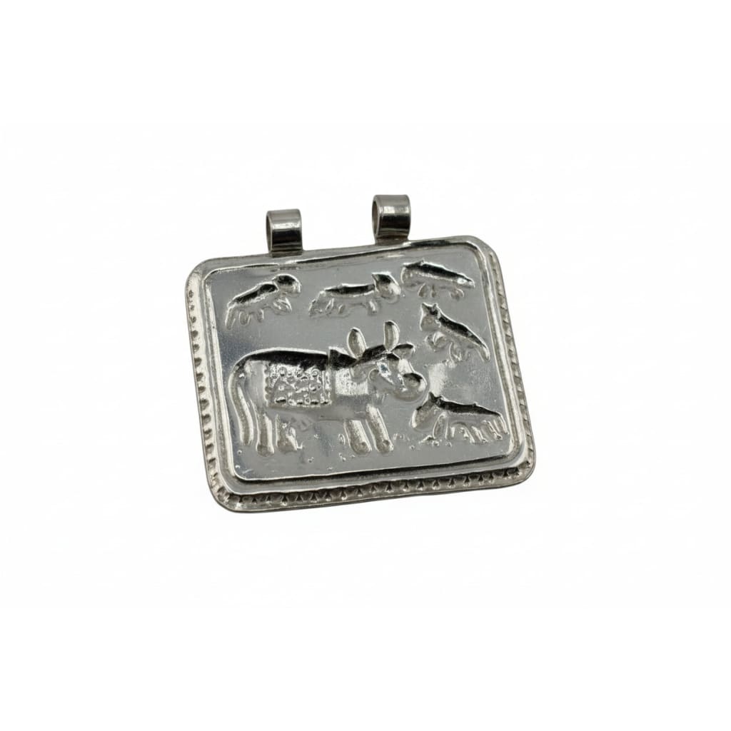 Ahoi Mata Silver Gau Maata (Sacred Cow) Pendant 3.61g – view 2