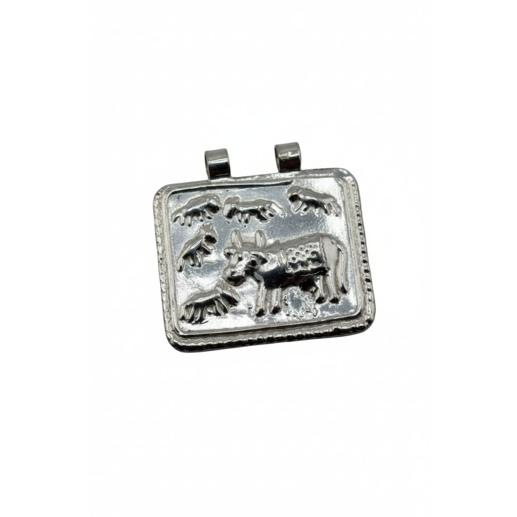 Ahoi Mata Silver Gau Maata (Sacred Cow) Pendant 3.61g – view 3