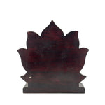 Asht Laxmi with wooden base silver idol