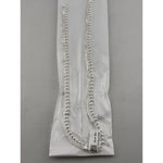 Beaded Double Chain Anklet – 925 Sterling Silver – Adjustable – 50g