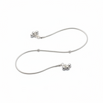 Bell Charm Minimal Silver Anklet – 99.9% Pure Silver – Weight:11g