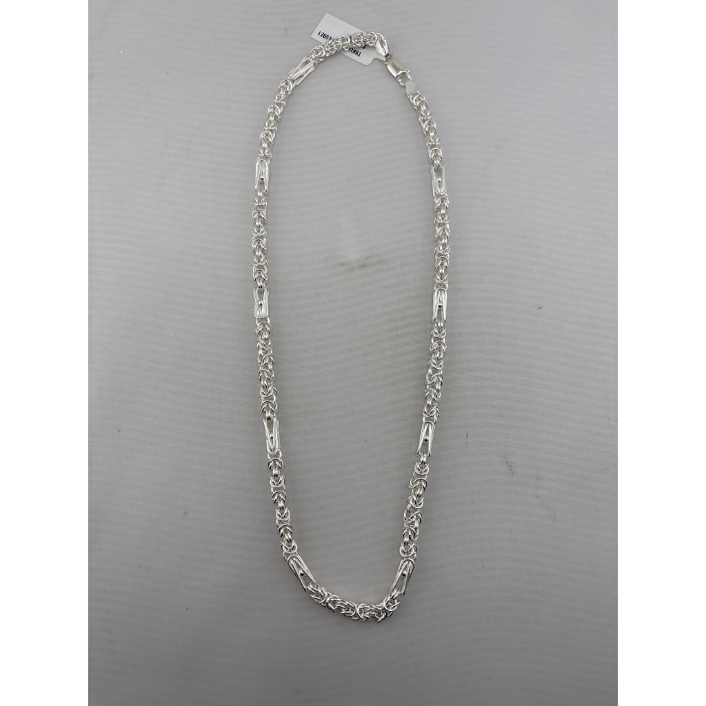 Byzantine Silver Chain 925 Sterling Silver (20 Inch, 43g) – view 2