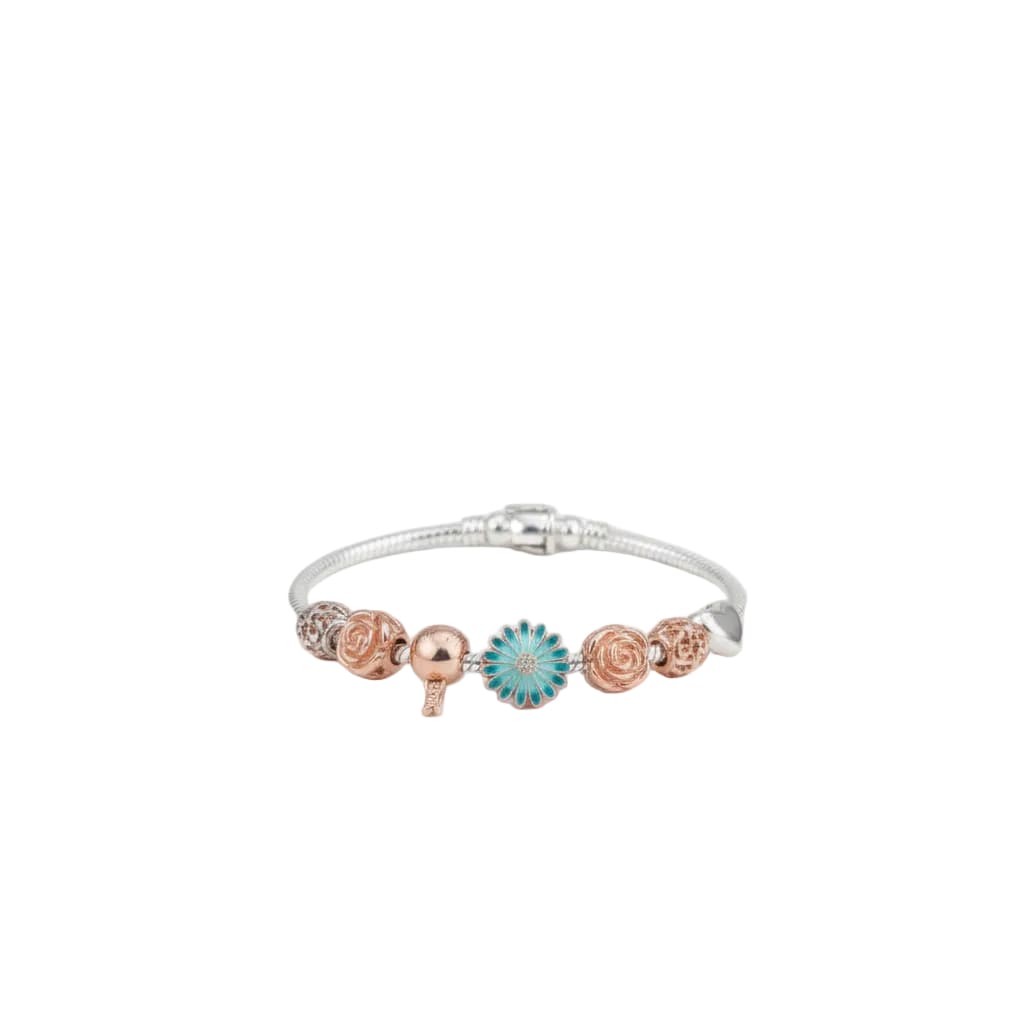 Charm Bead Silver Bracelet – 925 Sterling Silver Kada