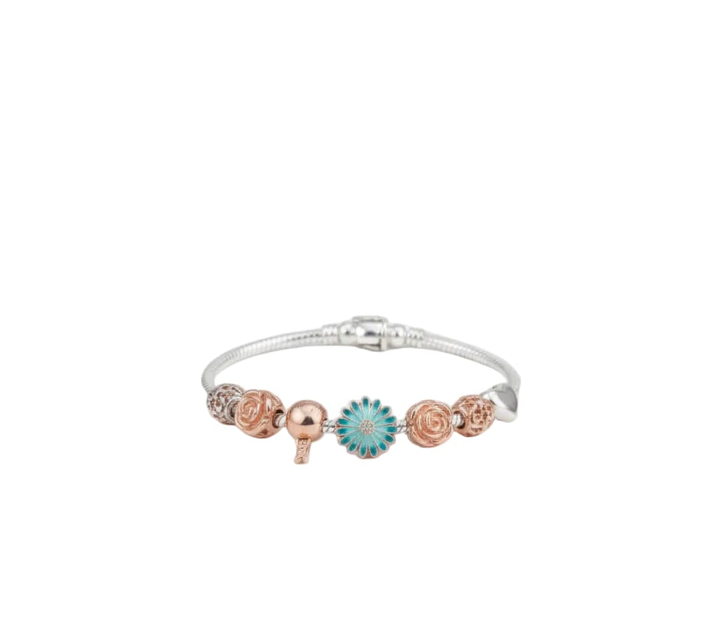 Charm Bead Silver Bracelet – 925 Sterling Silver Kada