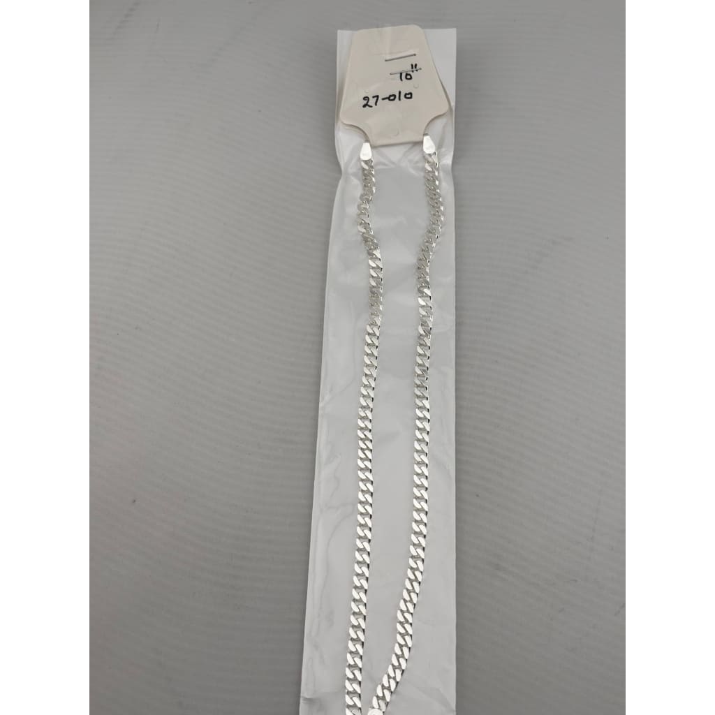Cuban Link Silver Anklet in 925 Sterling Silver